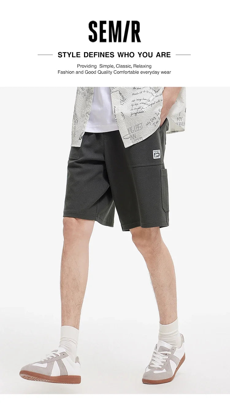 Men Pants Pineapple Texture Lumber Workwear Loose Straight Knit 2026 Summer Casual Style Soft Comfy Daily Top