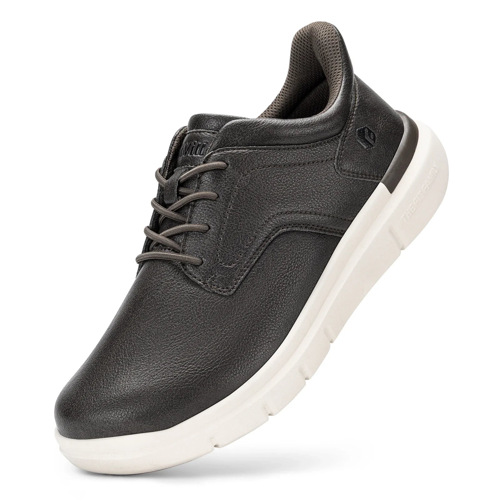 Men'S Shoes Wide Width Leather Slip-On Casual Shoes Lightweight For Swollen Feet With Arch Support Pain Relief