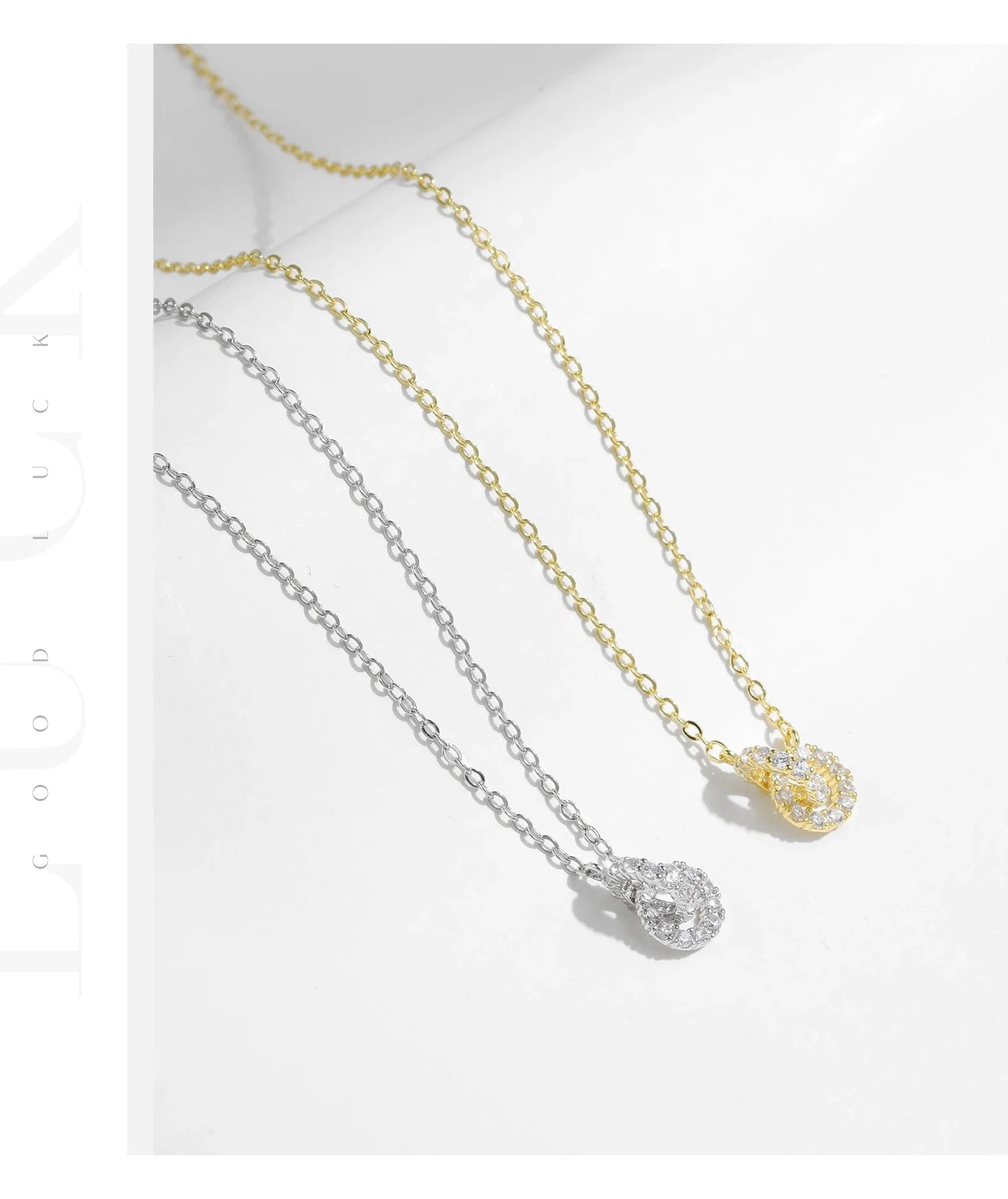 925 Sterling Silver Sparkling Circle Lock Fashion Pendant Necklaces Basic Daily Trendy Jewelry For Women Christmas Gifts
