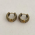 Fashion Jewelry Sweet Korean Temperament Metal Geometric Hoop Earrings For Women Party Gifts Simply Design Accessories
