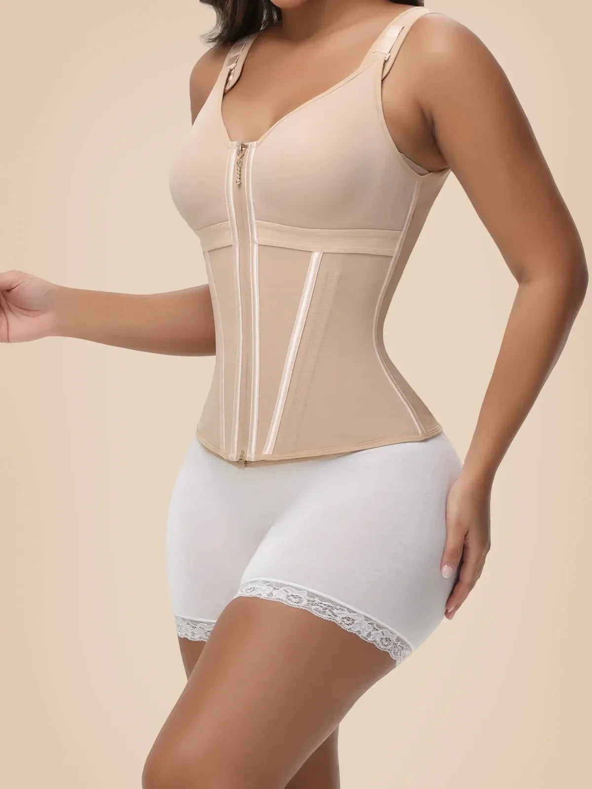 Waist Trainer Corset for Women Tummy Control Sport Workout Body Shaper Vest Steel Boned Overbust Bustier Top