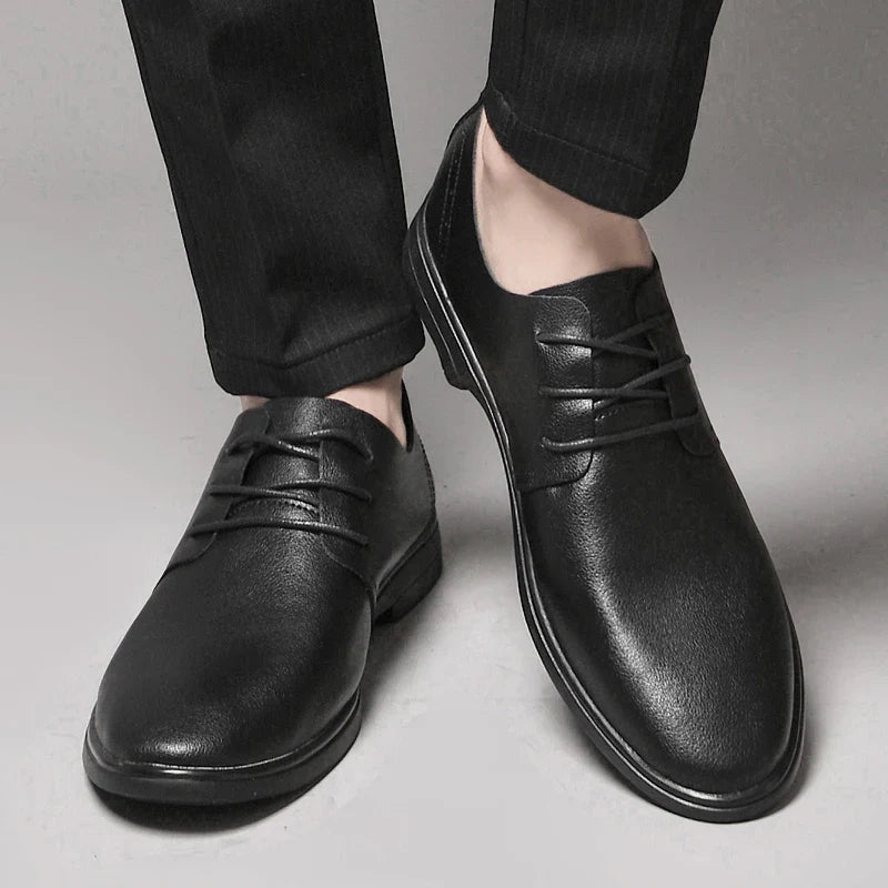 Classic Dress Mens Flats for Wedding Men Oxfords Shoes Fashion Casual Footwear Men New Genuine Leather for Male Walking Shoes