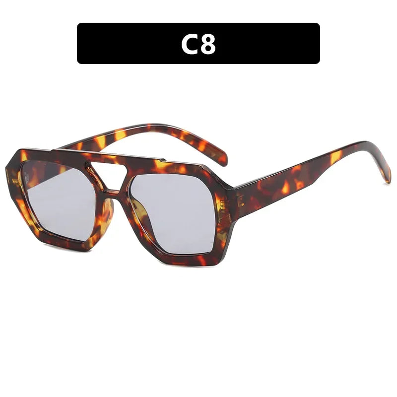 Fashion Sunglasses Luxury Designer Colored Lenses Sun Shade Glasses for Women Vintage UV400 Brand Sun Glasses