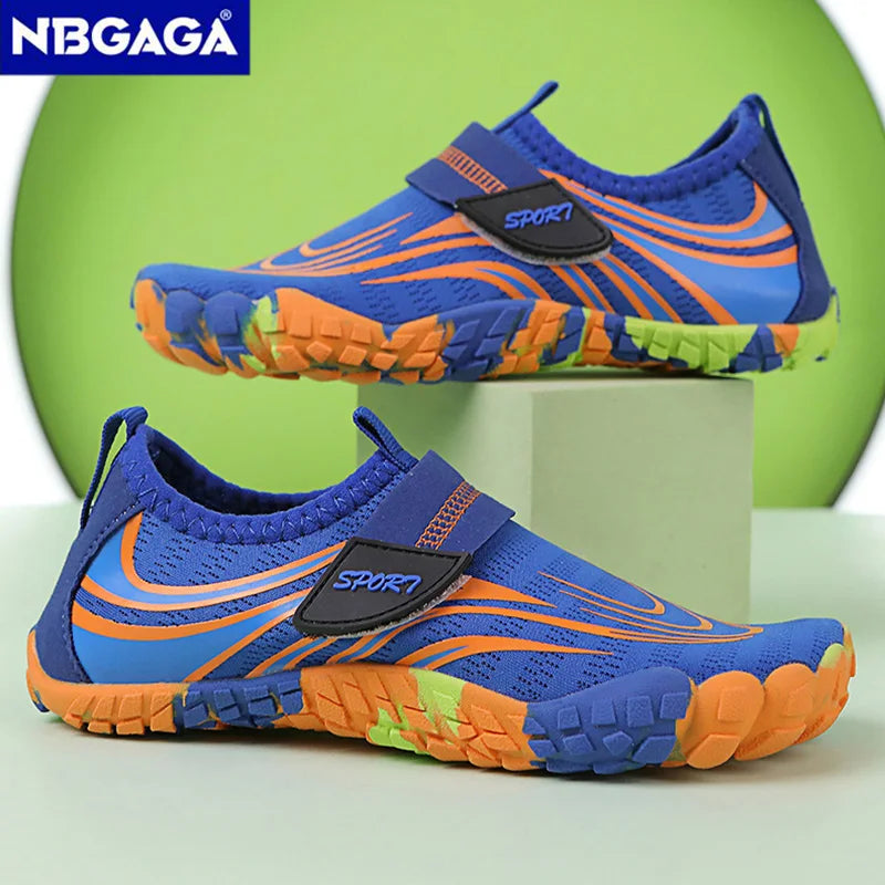 Summer Breathable Barefoot Water Shoes for Kids Boys Beach Sport Anti-Slip Indoor Children Casual Fitness Running Shoes