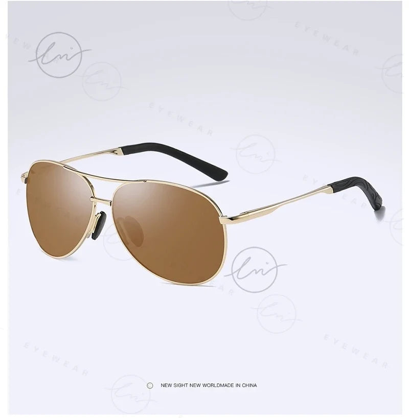 Classic Pilot Sunglasses Polarized Man Anti-Glare Safe Driving Glasses Woman Fishing Goggles Unisex UV400 Gafas De Sol