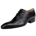 Men's Casual Dress Shoes Classic Oxfords Formal Modern Business Shoes Social Male Wedding Dress Sapato Loafer Serpentine Print
