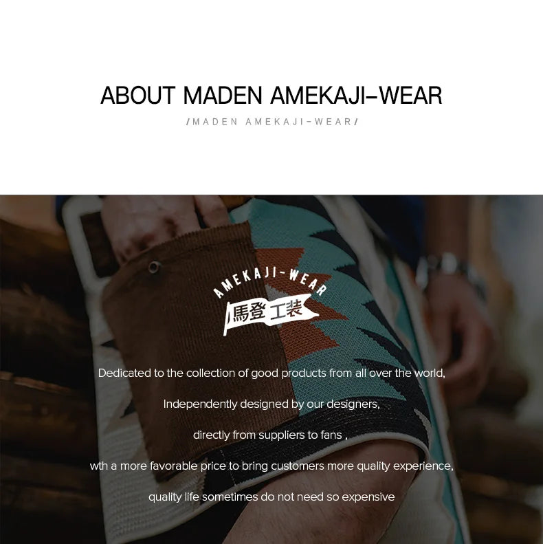 Navajo Totem Knitted Shorts Men's  Elastic Waist Casual Shorts with Corduroy Pocket Summer Beach Breathable Short Pants