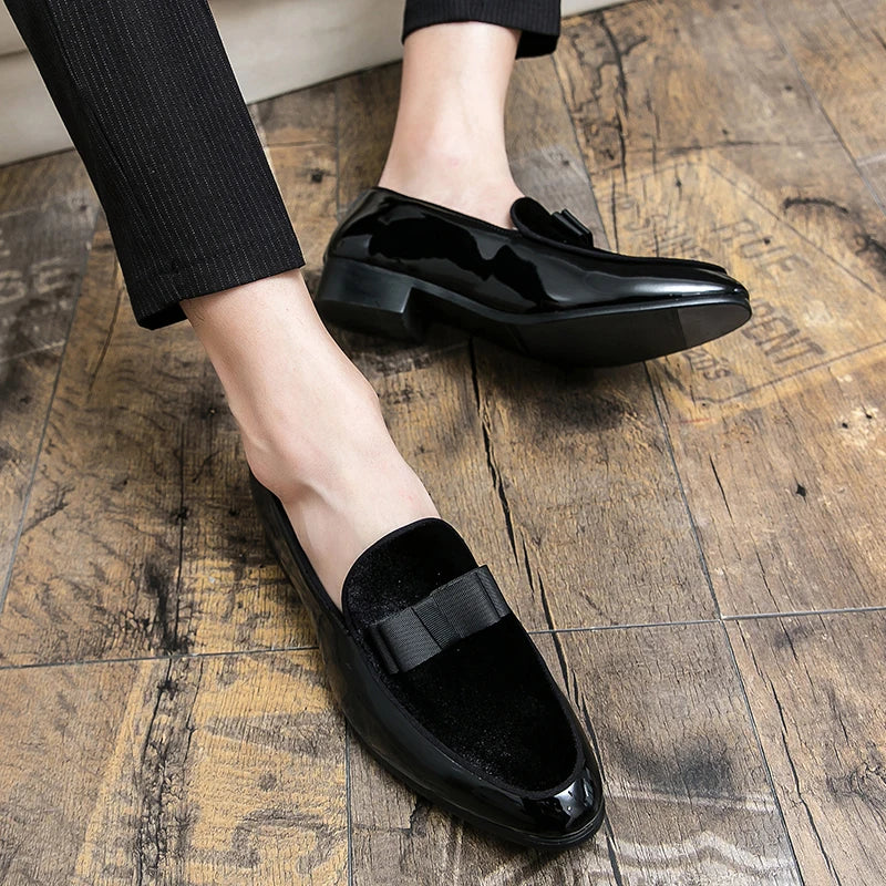 38~48 Mens Dress Italy Paty Leather Wedding Luxury Designer Flats Business Formal Gentleman Casual Driving Shoes for Men Loafers