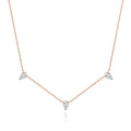 3ct Pear Cut Moissanite Pendant Necklaces for Women Shining Diamond with Certificates s925 Silver Chain Dainty Necklace