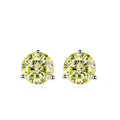0.5ct 1ct 2ct Champange Blue Rainbow Moissanite Earrings for Women 925 Sterling Silver Lab Diamond  Women's Earring Studs