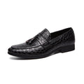 Men’s Soft Leather Pointed Business Loafers – Lightweight Non Slip Casual Moccasins in Black, Brown, Red