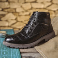 Genuine Leather Men's Boots Fashion Men's Casual Leather Shoes British Style Male Boots High Quality Shoes for Men 2024 Botines