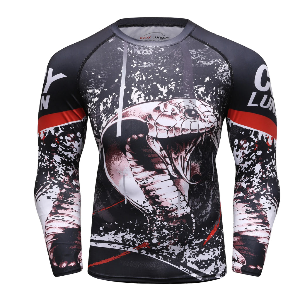 Men Grappling Wear Jiu Jitsu Gi Rashguard BJJ Boxing T-shirts UPF 50+ Male Athletic Running Blouses Compression Gym Tees