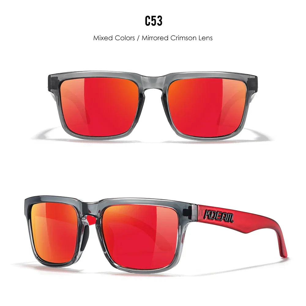 Unisex Square Sunglasses Polarized Coated Lens Suitable For Driving Fishing Sunglasses Anti-Blue Light Computer Eyeglasses