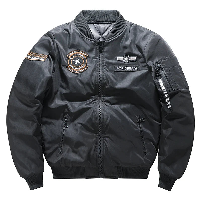 Large Size 7XL Winter Military tactical Male Army MA-1 Flight Bomber Jacket Baseball Varsity College Pilot Air Force Coat Men