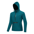 Spring Men Bike Windbreaker Water Repellent Half Zip Jacket Pullover Packable Windproof Hooded Cycling Jacket
