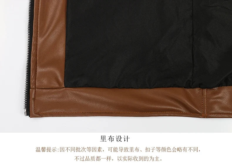 Spring Autumn Cool Luxury Short Black Soft Light Pu Leather Jacket Men Zipper Casual Mens Jackets and Coats Fashion