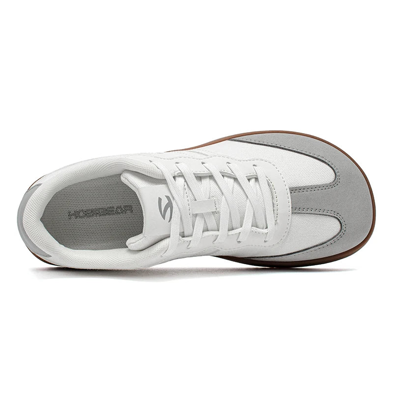 Wide Toe Sneakers Unisex Walking Shoes Lace Up fabric Non Slip Casual Sneaker