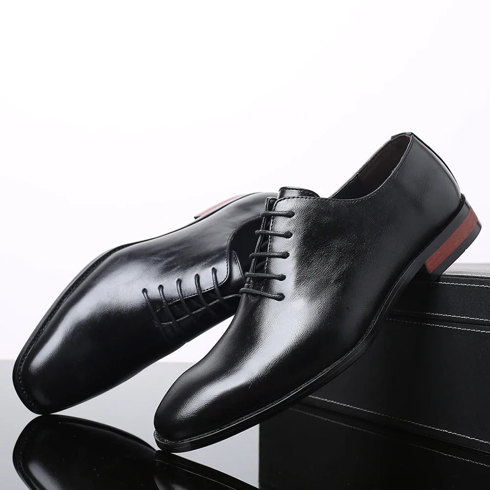 Fashion Business Dress Men Shoes Classic Leather Men's Formal Shoes Comfortable Slip On Dress Shoes Men Oxfords Size 47 48
