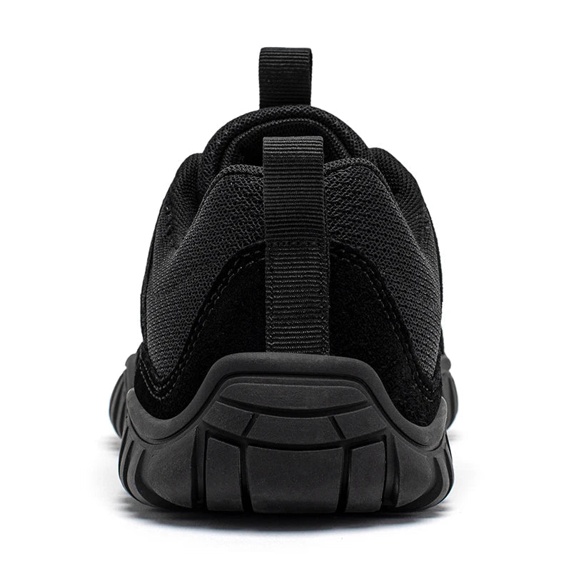 Unisex Wide Toe Sneakers Mesh Breathable Walking Shoes Non Slip Lace Up Sneakers