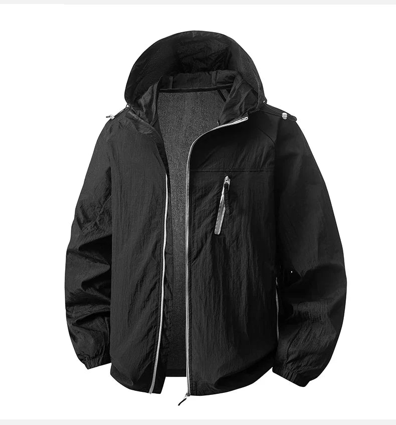 Summer Windbreaker Men Women Lightweight Sun Protection Jacket Unisex Camping Climbing Hiking Outdoor Sports Anti-UV Coat