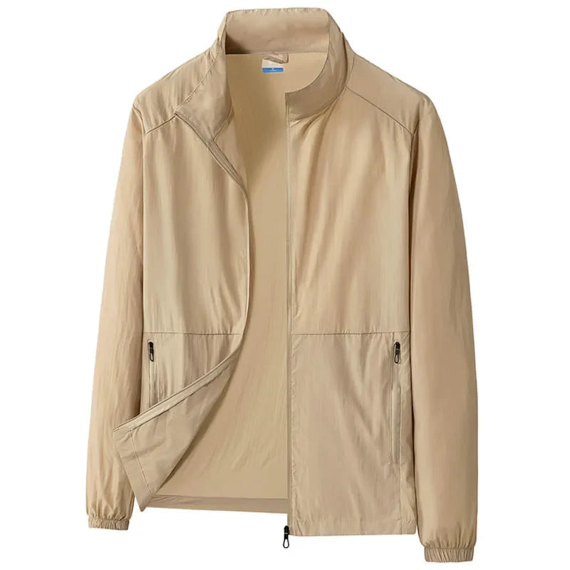 Oversize 7XL 8XL Summer UV Sun Protection Light Jacket Men Outwear Sport Cycling Hiking Fishing Coat Men Resistant Skin Clothing