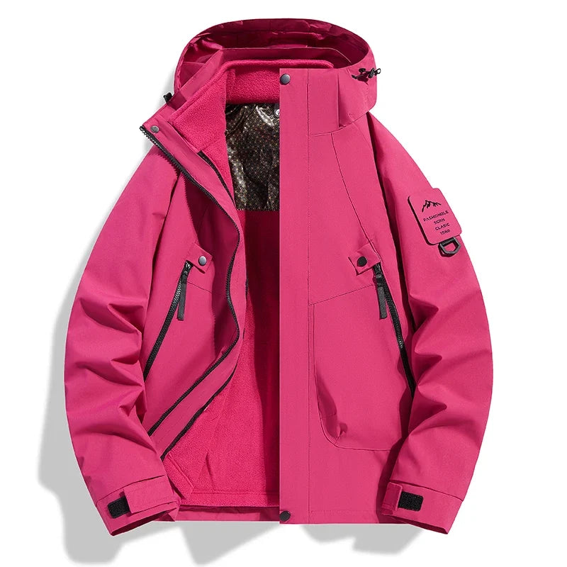 New Autumn and Winter Graphene Heating Cold Warm Insulation Men's Women's Three in One Jacket Waterproof Windproof Assault Suit