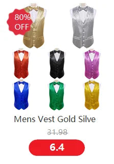 Green Suit Vest Men Paisley Waistcoat Plaid Silk Tie Handkerchief Cufflinks for Wedding Summer Vests Tuxedo MJ-2004 Barry.Wang