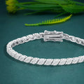 Shape Full Moissanite Tennis Bracelets for Women Men S925 Silver D Color Sparkling Diamond Bangles with Certificate