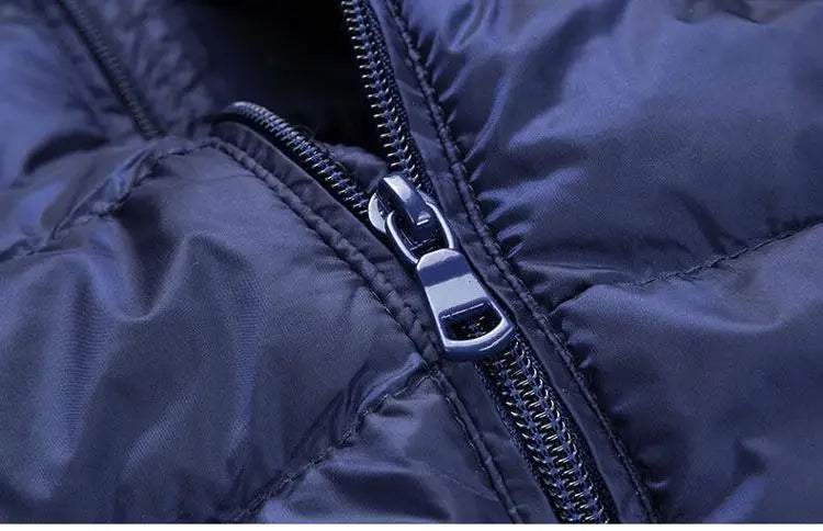 Autumn Winter Down Jacket Men Ultra Light Windproof Waterproof Anti Fouling Anti-Oil White Duck Portable Hooded Coat Male