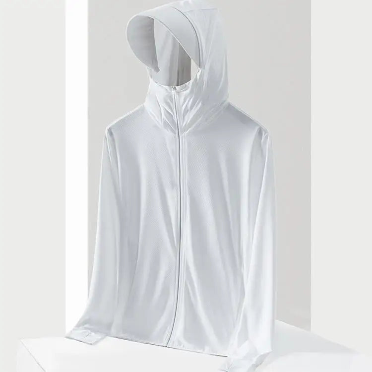 UV Protection Ice Silk Cool Feeling Sun Protection Clothing Lightweight Breathable Fishing Jacket Outdoor Sports Shirt