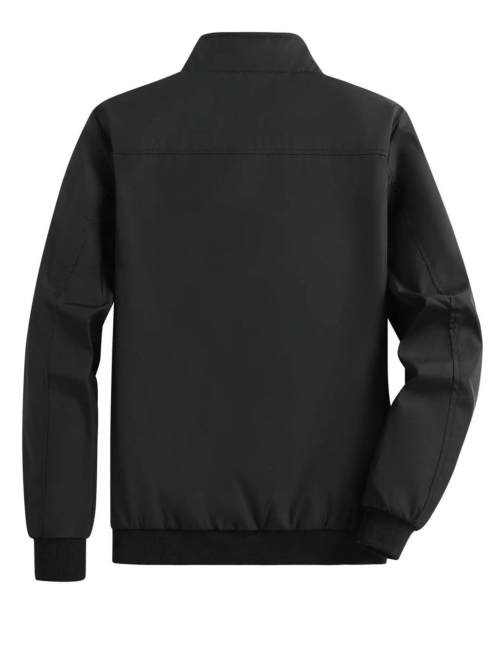 Men's Spring and Autumn Thin Casual Jacket Solid Color Stand Collar Cardigan Jacket Men's Outdoor Sports Casual Versatile Top