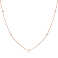 Four-Leaf Clover Moissanite Necklaces for Women 2mm D VVS1 GRA Certified Lab Moissanite s925 Sterling Silver Necklace
