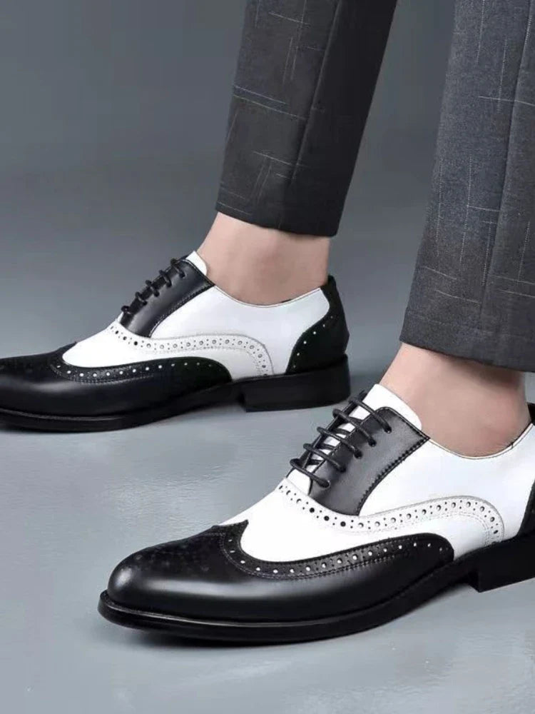 Leather Wedding Party Men Dress Shoes