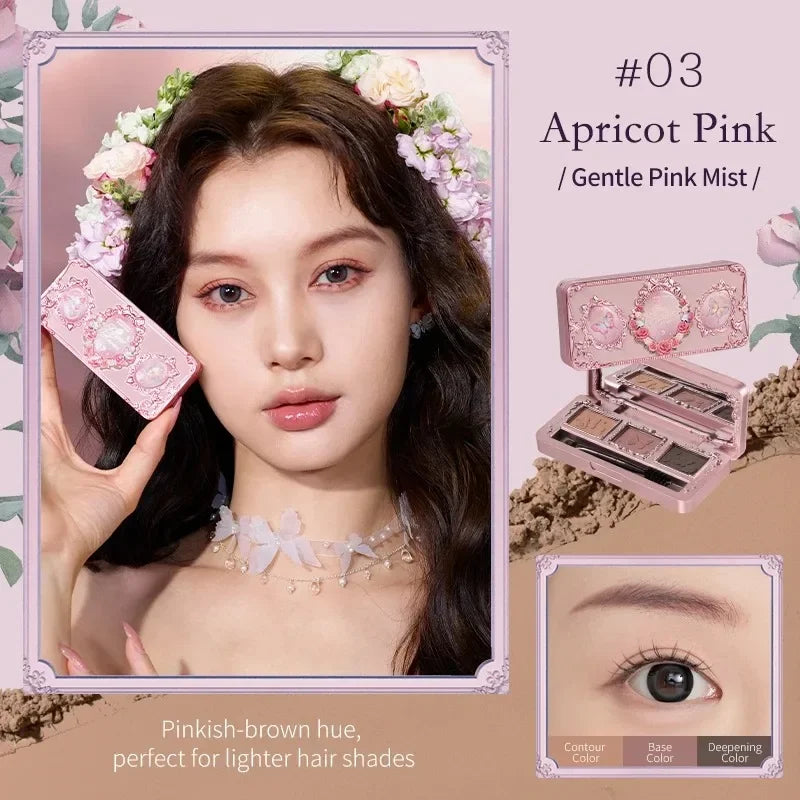 Makeup Set All In Flower Knows Little Angel Highlighter Powder Blush Strawberry Rococo Lip Gloss Perfume Kit