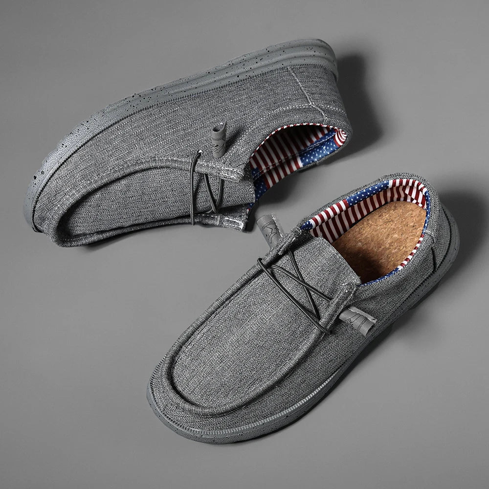 Plus Size Men's Solid Color Breathable Slip On Classic Loafer Shoes Comfy Casual Durable Lightweight Walking Shoes