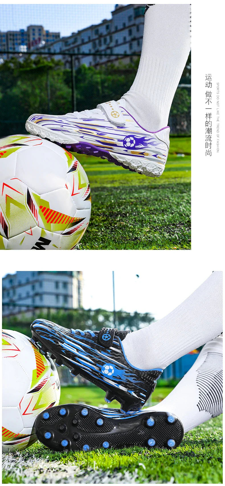 New Kids Professional Soccer Shoes Cleats TF Indoor Men Football Field Boots Original Football Society Shoes Grass Training Fast