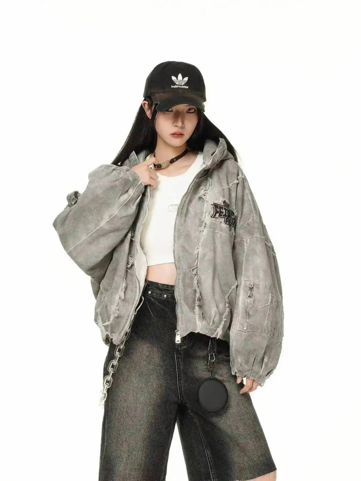 Autumn Winter New Men's Tide Original Design Techwear High Street Fashion Trend Vintage Jacket Chic Casual Coats Ins HK6132
