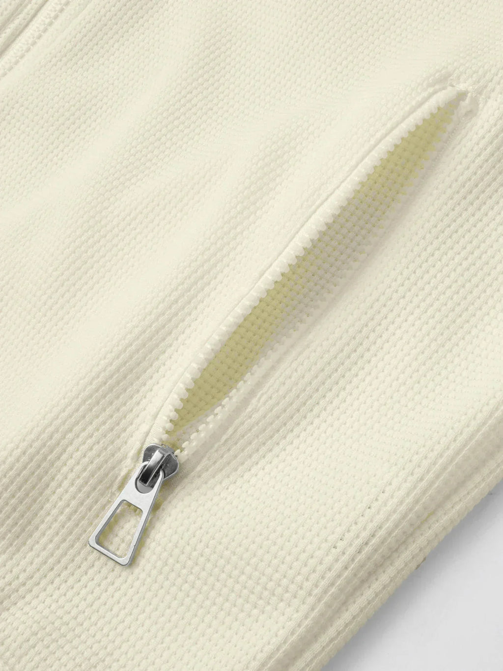 Men's Casual Solid Color Zipper Jacket and Pants Suit - Breathable Polyester Fiber for Spring/Autumn