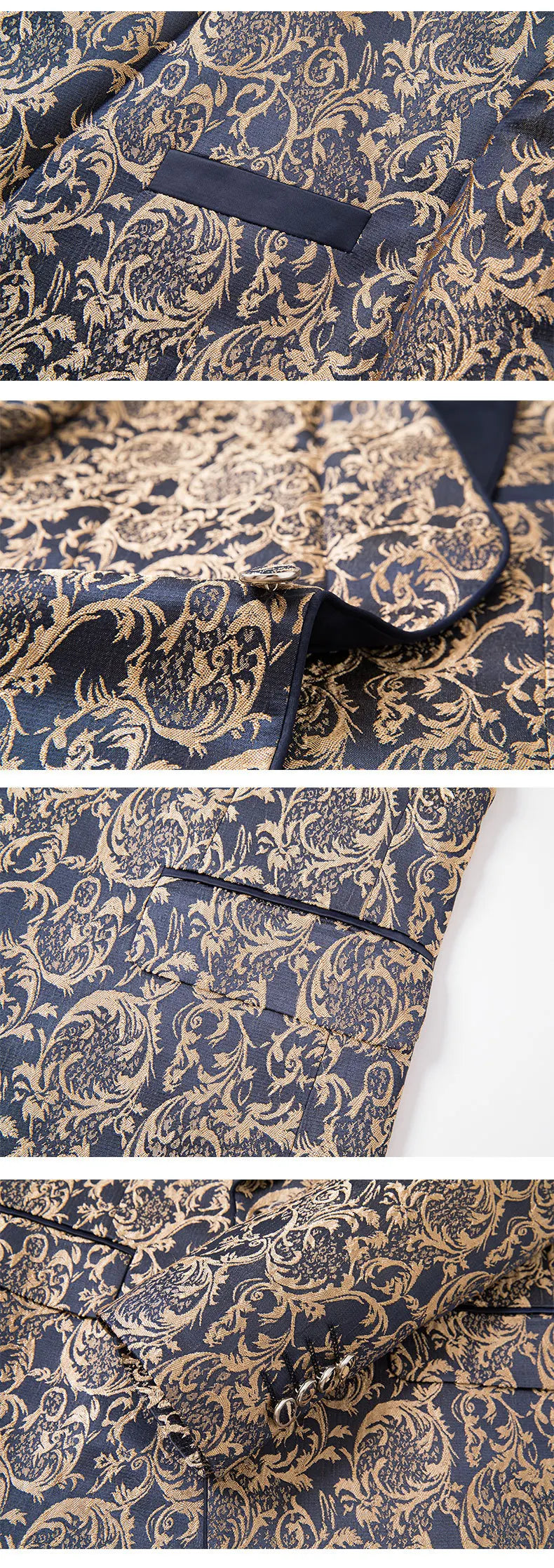 2025 New Large-Sized Jacquard Men's Suit for Wedding Dress, Groom's Suit Set, Host's Performance Costume