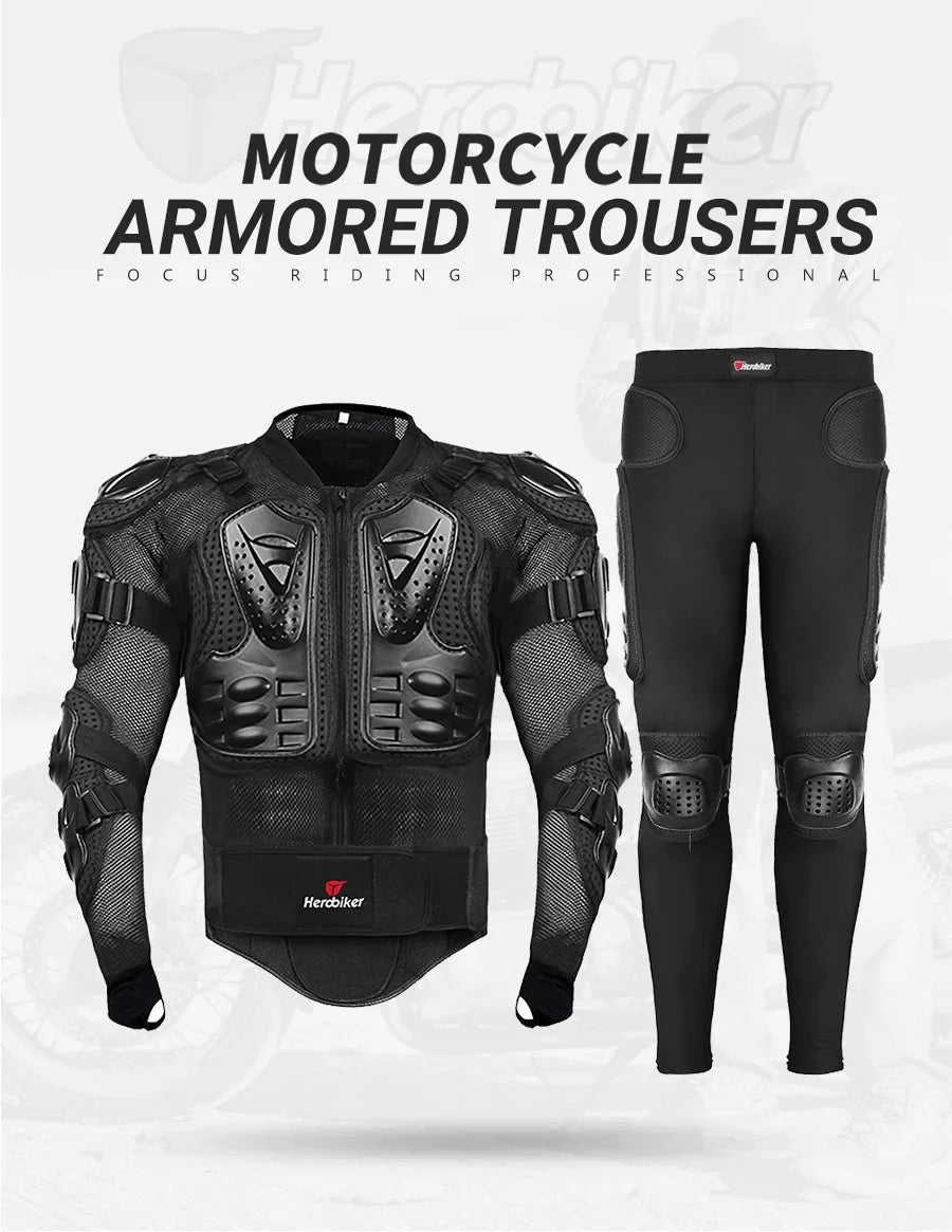 5XL Motorcycle Jackets Men's Full Body Armor Protection Jackets Motocross Enduro Racing Moto Protective Equipment Clothes