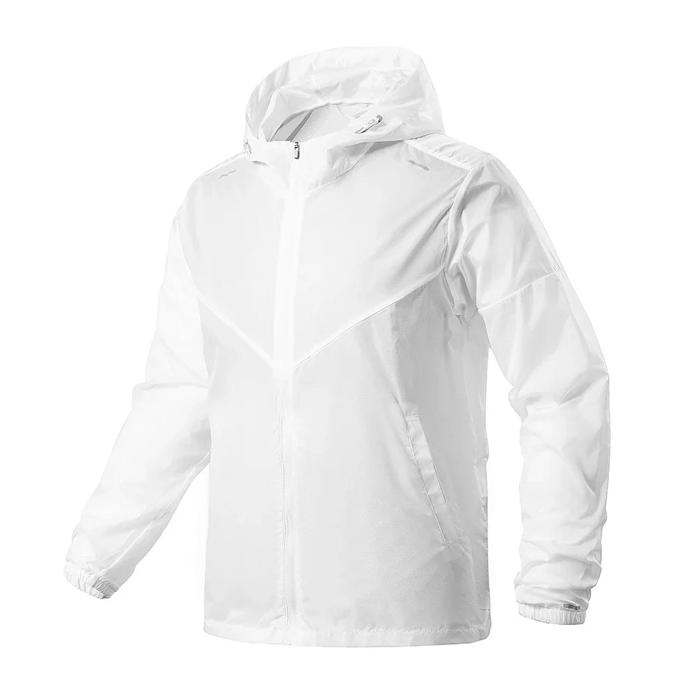 Men Outdoor Windbreaker Tactical Detachable Cap Camping Fishing Coat New plus size Casual Lightweight Jacket
