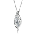 Multi-size Moissanite Pendant Necklace Chains for Women 925 Sterling Silver Wedding Fine Jewelry Gifts with Certificate