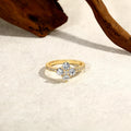 925 Sterling Silver Luxury Full Moissanite Rings 0.3ct DVVS1 Round Cut Sparkling Engagement Band for Women Fine Jewelry