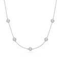 2.5ct Moissanite Necklaces for Women Wedding Jewelry s925 Sterling Silver plated 18k GRA Authentic Moissanite Necklace