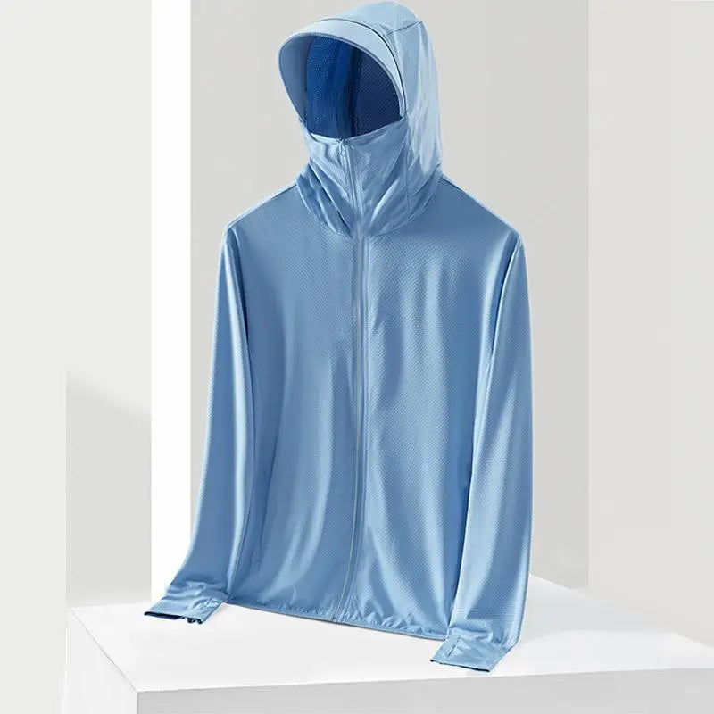 UV Protection Ice Silk Cool Feeling Sun Protection Clothing Lightweight Breathable Fishing Jacket Outdoor Sports Shirt