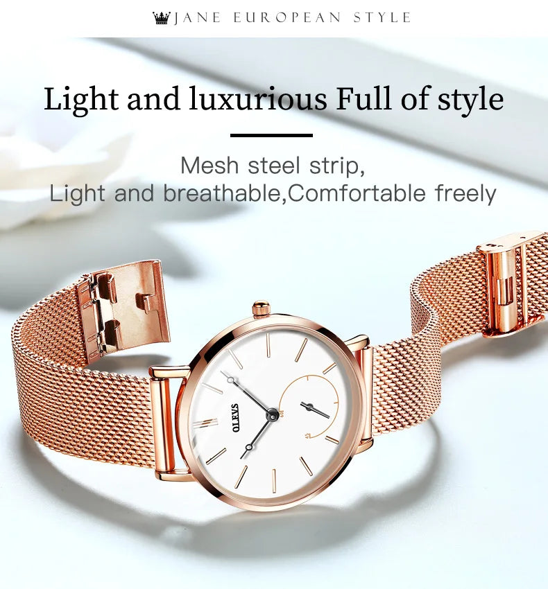 Milanese Steel Band Quartz Women's Watch 5190