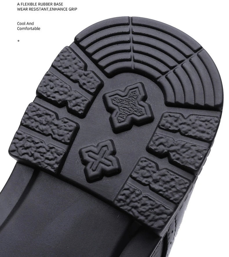 Men's Lace-up Business Casual Leather Shoes Spring Autumn New Platform Work Shoes Male Fashion Solid Color Dress Shoe Man