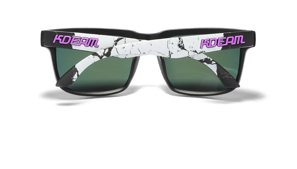 2025 Kdeam Polarized Sunglasses for Men Women Fashion Unisex Brand Trendy Outdoor Eyewear For Couple Mirror red lens