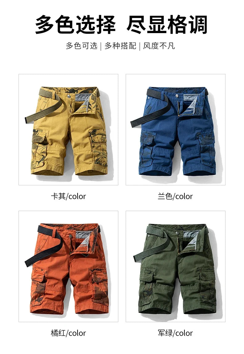 Breathable Lightweight Loose Sports Daily Wear Shorts Men Summer Casual Shorts Men Cargo Shorts Multi Pocket Outdoor Work Shorts